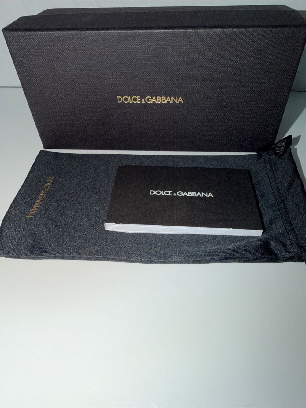 Dolce & Gabbana sunglasses Black Box, Pouch & Booklet Set